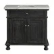Crawford & Burke Lincoln 35-inch Vanity Base with Stone Top and Sink