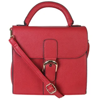 Rimen & Co. Leather Satchel Messenger Cross Body Shoulder Purse Handbag