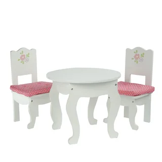 Olivia's Little World Little Princess 18-inch Doll Table and 2 Chair Set