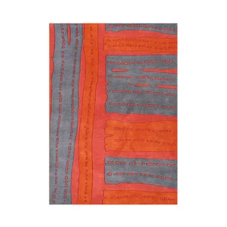 Alliyah Handmade Elephant Skin New Zealand Blend Wool Rug (5' x 8')