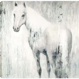 Horse In Blue 48X48'' Oil Wall Art