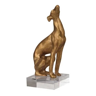 Sterling Stretching Greyhound Figurine