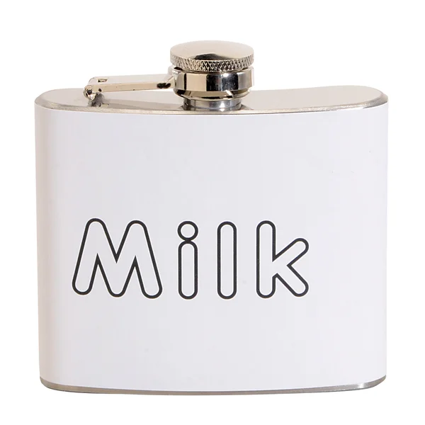 Milk Fun 5-ounce White Party Flask