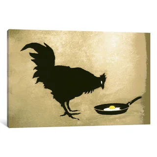 iCanvas Chicken & Egg by Banksy Canvas Print