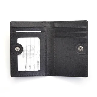 Royce Leather RFID Blocking ID Card Case Wallet in Italian Saffiano Leather
