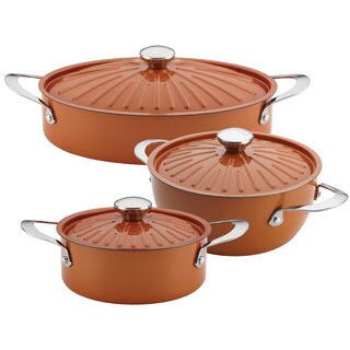 Rachael Ray Cucina Oven to Table Nonstick Cookware 6-Piece Set