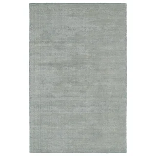 Solid Chic Slate and Beige Hand-Tufted Rug (8'0 x 10'0)