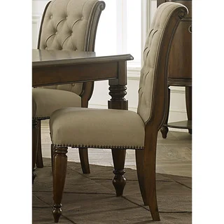 Cotswold Old World Cherry Upholstered Side Chair