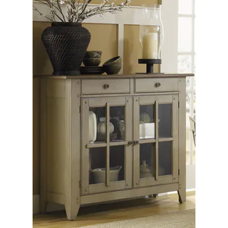 Fresco Taupe and Wood Transitional Server
