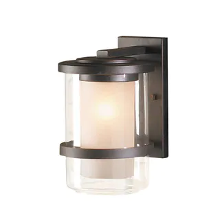 Contemporary 1-light Oil Rubbed Bronze Outdoor Wall Light