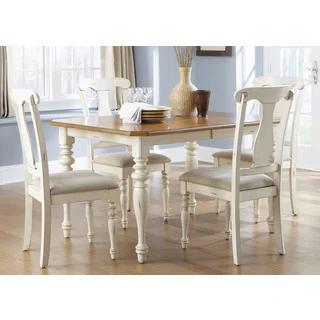 Ocean Isle Bisque & Natural Pine Dinette Table