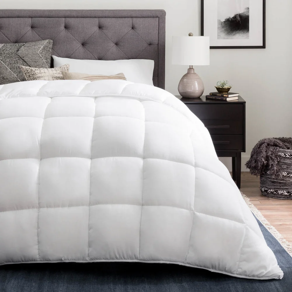 Brookside Down Alternative Reversible Quilted Comforter with Duvet Tabs