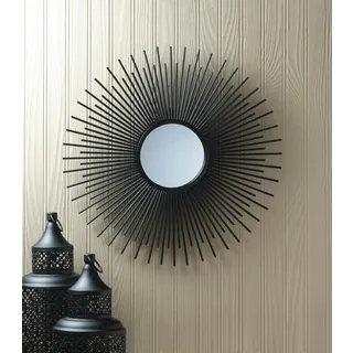 Decorative Starburst Black Wall Mirror