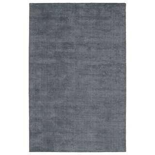 Solid Chic Carbon and Dark Grey Hand-Tufted Rug (9'0 x 12'0)