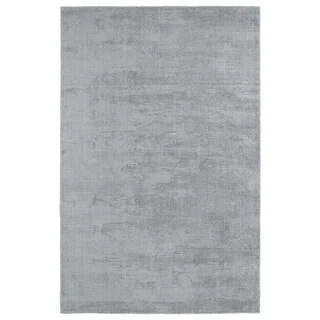 Solid Chic Silver and Grey Hand-Tufted Rug (9'0 x 12'0)