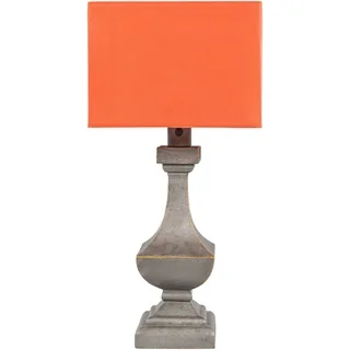 Traditional Lucy Table Lamp with Antique Pewter Finish Resin Base