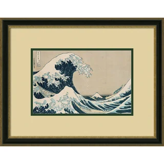 Katsushika Hokusai 'The Great Wave of Kanagawa, pub. by Nishimura Eijudo' 22 x 17-inch Framed Art Print