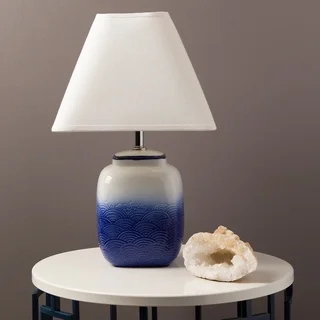 Modern Frome Table Lamp with Glazed Ceramic Base
