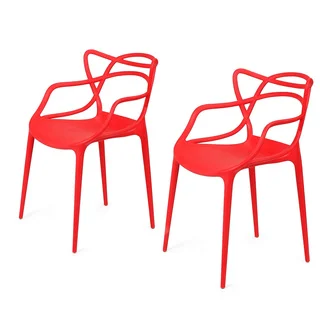 Adeco Modern Contemporary Dining Room Chairs (Set of two)