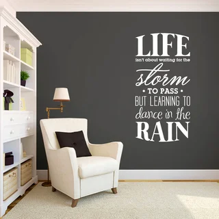 Learning To Dance in The Rain 30 x 60 Wall Decal