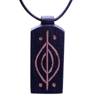 Handcrafted Teakwood 'Kasapa' Necklace (Ghana)