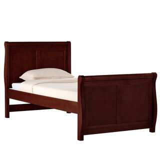 School House Twin Sleigh Bed Cherry