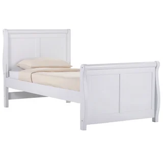 School House White Twin Sleigh Bed