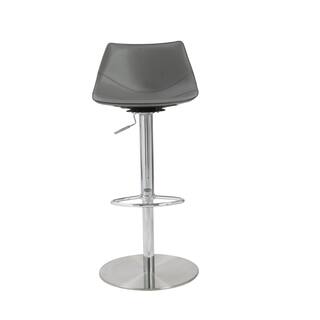 Rudy Grey/ Stainless Steel Bar/ Counter Stool