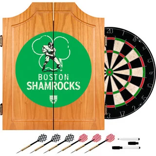 VAF Boston Shamrocks Wood Dart Cabinet Set