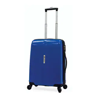Samboro Shuttle Blue 18-inch Carry-on Expandable Hardside Spinner Upright Suitcase