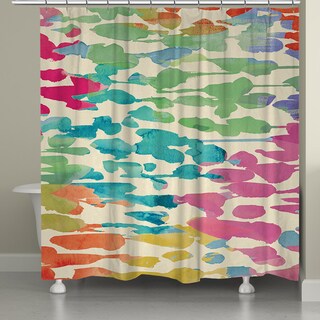 Laural Home Colorful Splashes Shower Curtain (71-inch x 74-inch)