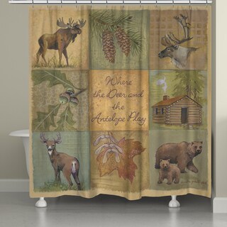 Laural Home Home on the Range Shower Curtain (71-inch x 74-inch)