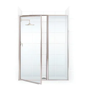 Legend Series 36.5-inch to 38-inch x 69-inch Framed Hinge Swing Shower Door with Inline Panel