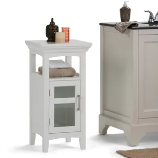 WYNDENHALL Hayes Floor Storage Cabinet in White (Option: White)