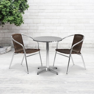 Aluminum and Rattan Indoor or Outdoor Chair