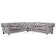 Knightsbridge Tufted Scroll Arm Chesterfield 7-seat L-shaped Sectional by iNSPIRE Q Artisan - Thumbnail 6