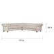 Knightsbridge Tufted Scroll Arm Chesterfield 7-seat L-shaped Sectional by iNSPIRE Q Artisan - Thumbnail 9