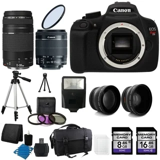Canon T5 Digital Camera 24GB Complete Deluxe Bundle