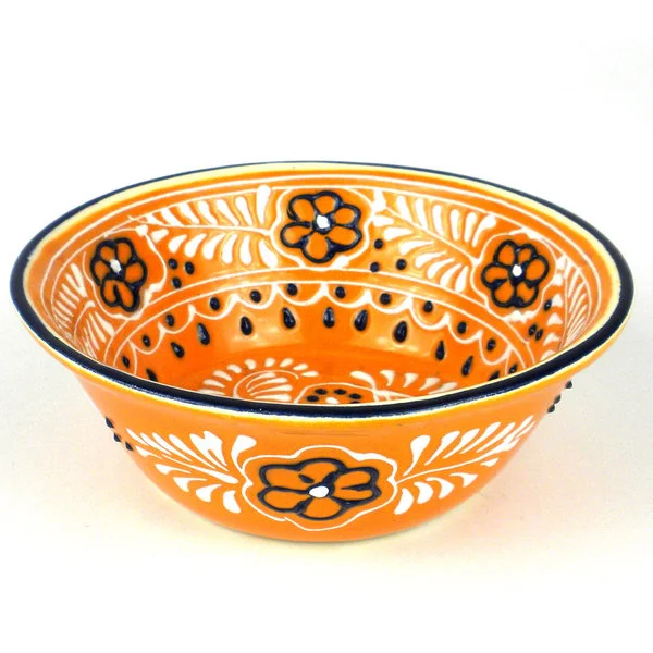 Handmade Round Bowl in Mango - Encantada Pottery (Mexico)