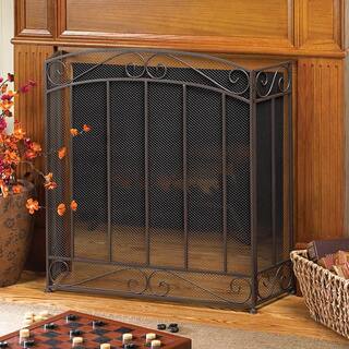 Traditional and Classy 3-Panel Fireplace Screen