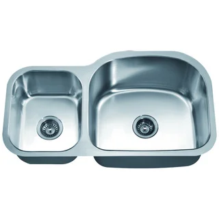Dawn Double Bowl Undermount Sink (Small Bowl On Left)