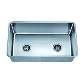 Dawn Undermount Single To Double Combination Bowl Sink with Removable Acrylic Glass Divider (pd1717)