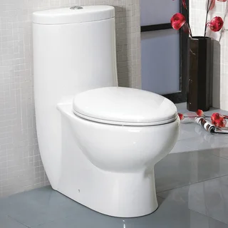 Fresca Delphinus 1-piece Dual Flush Toilet with Soft Close Seat