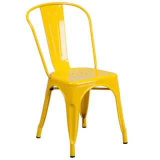 Metal Indoor/ Outdoor Stackable Chair