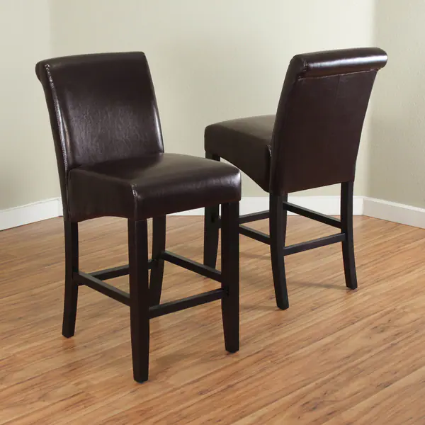 Milan Faux Leather Counter Stools (Set of 2). Opens flyout.