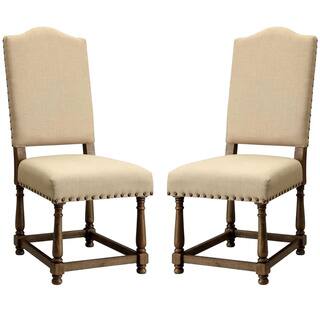 Dankona French Antique Dining Chairs with Nailhead Trim (Set of 2)