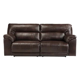 Signature Design by Ashley Barrettsville Durablend Chocolate 2-Seat Reclining Sofa