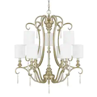 Austin Allen & Company Ansley Park Collection 9-light Iced Gold Chandelier