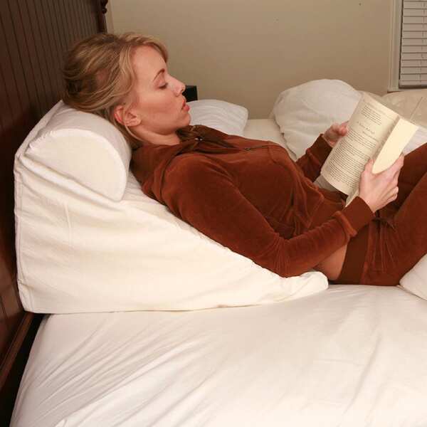 Bed Wedge Memory Foam Reading Pillow