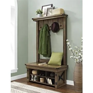 Altra Wildwood Entryway Hall Tree with Bench Storage
